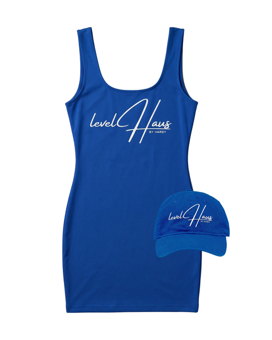SIGNATURES SPANDEX DRESS AND HAT SET