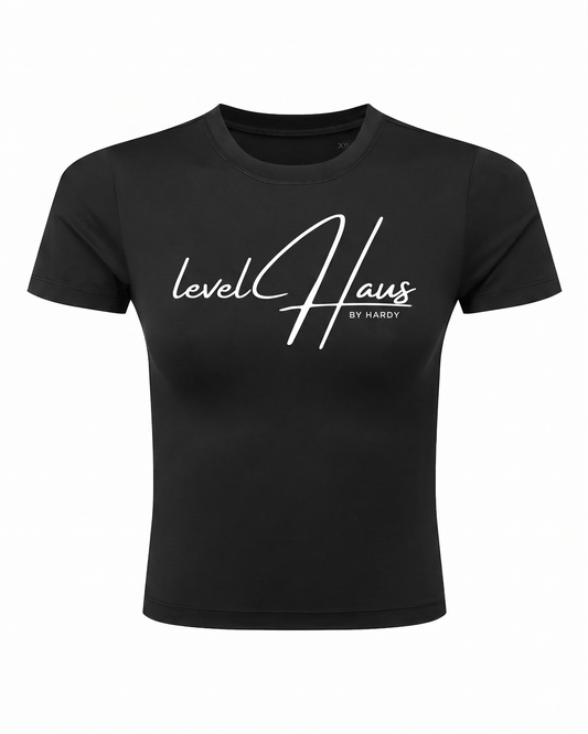 EXCLUSIVES LUXE FITTED CROPPED TEE
