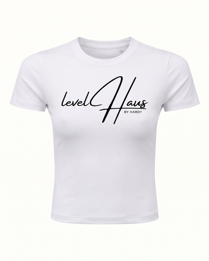 EXCLUSIVES LUXE FITTED CROPPED TEE