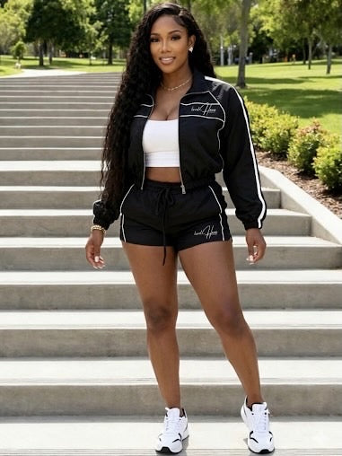 EXCLUSIVES 2-PIECE WINDBREAKER SHORT SET