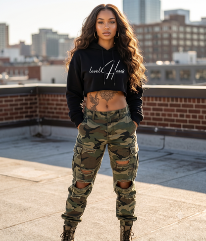 ESSENTIALS CROPPED HOODIE