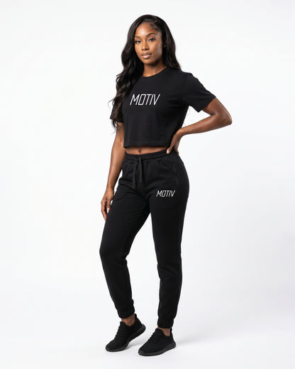 ATHLETICS "MOTIV" CROP TEE