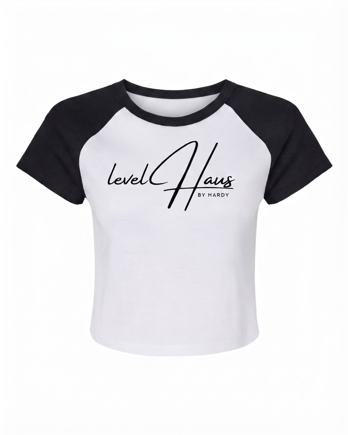 SIGNATURES RAGLAN CROPPED TEE
