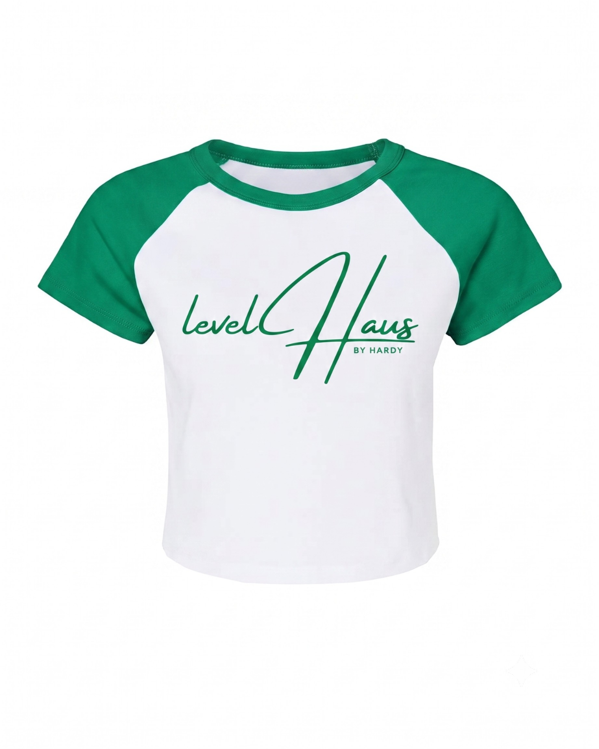 SIGNATURES RAGLAN CROPPED TEE