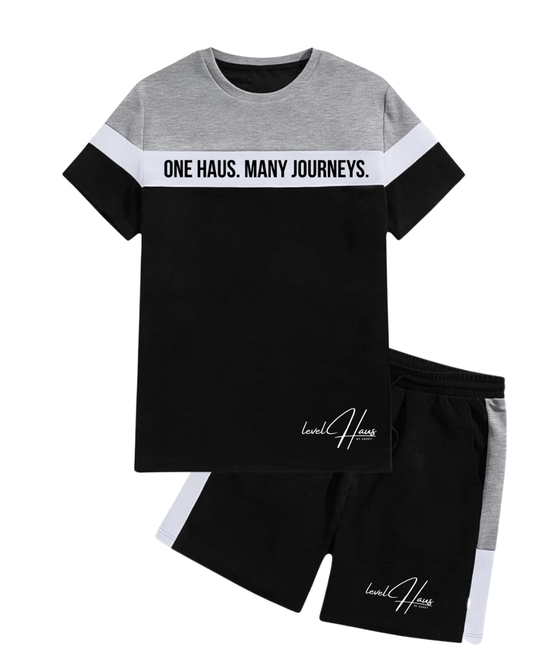 EXCLUSIVESTRI-COLOR SHORT SET